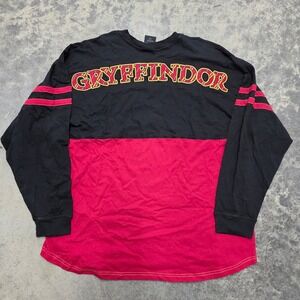 NWT Harry Potter Gryffindor Crest Long Sleeve‎ Black Red Stripes
